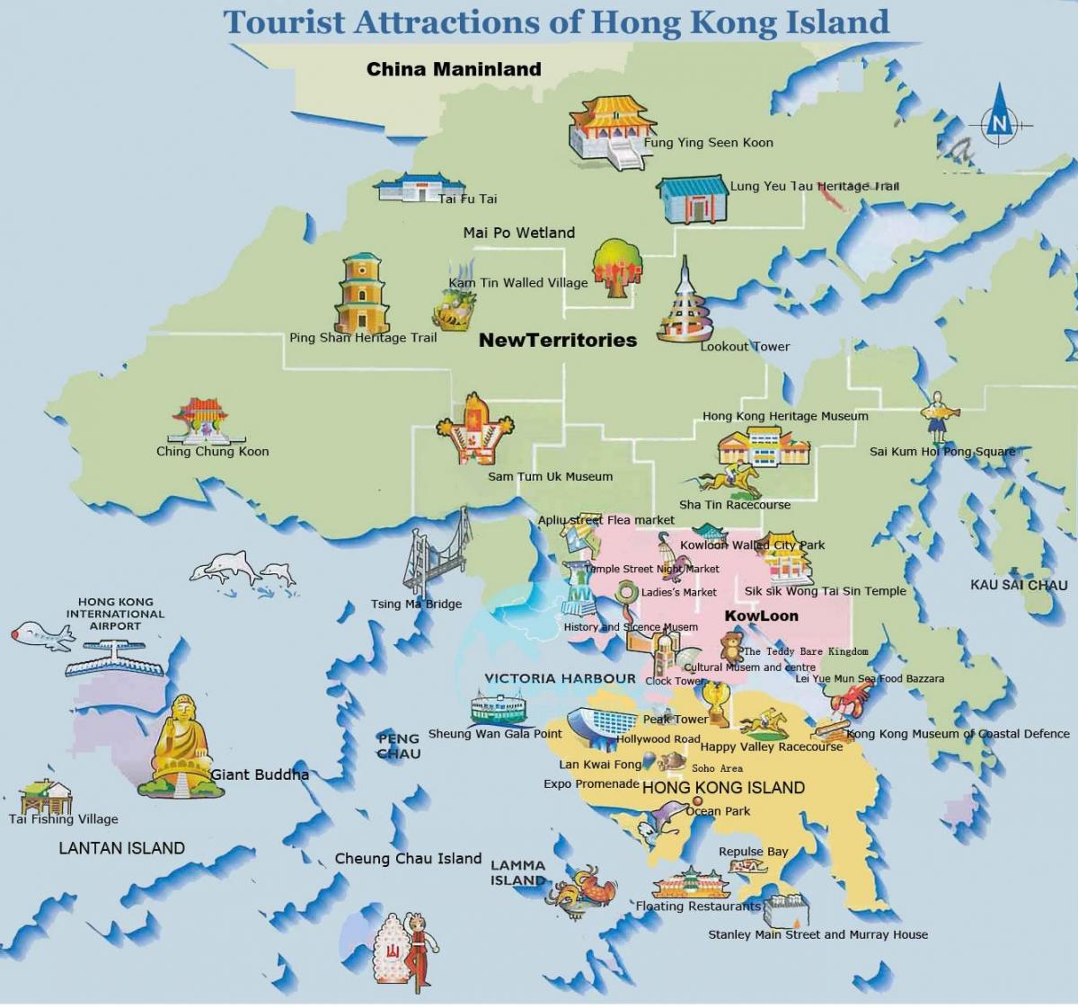 최 홍콩 지도
