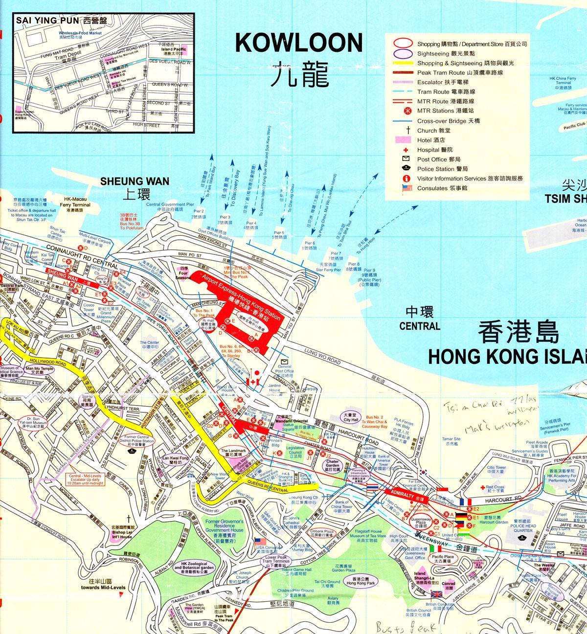 포트 홍콩 지도