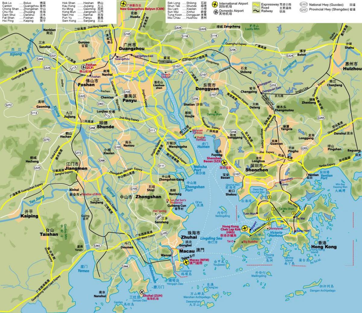 도 지도의 홍콩
