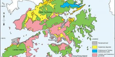 지질 지도의 홍콩