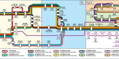 홍콩 철도 지도