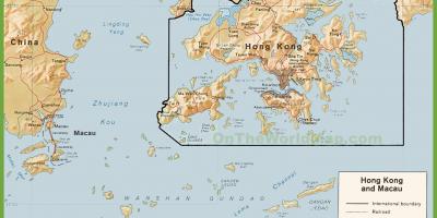 의 정치 지도 Hong Kong
