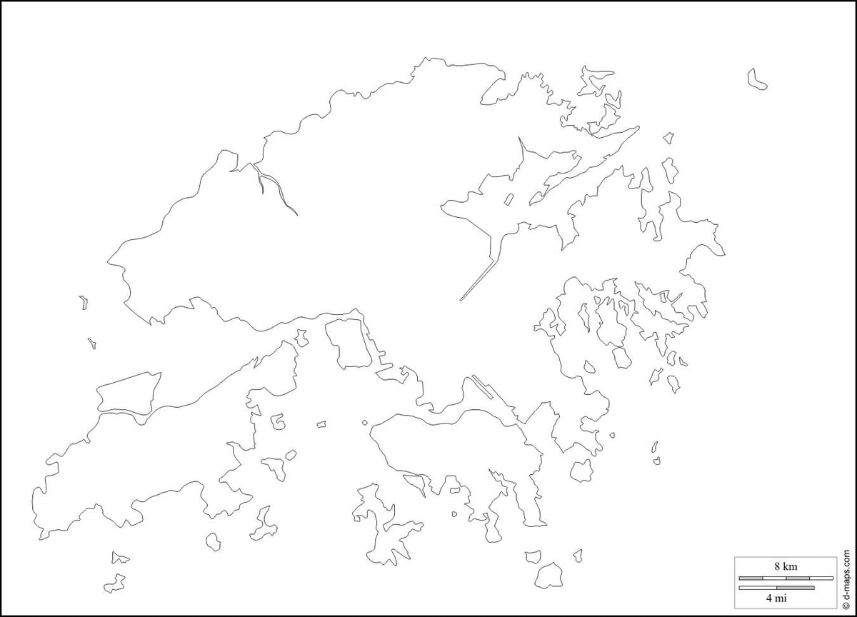홍콩 지도 개요