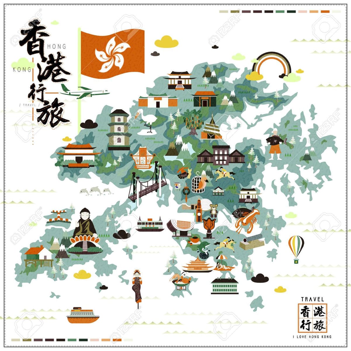 홍콩 관광 명소들도