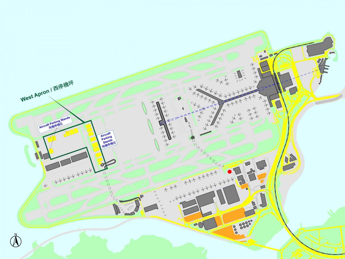 홍콩 국제공항 지도