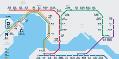 코즈웨이 베이 MTR station 지도