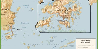 의 정치 지도 Hong Kong