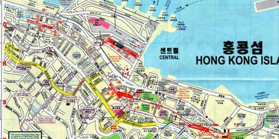 지도 Sheung Wan Hong Kong