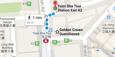 Tsim Sha Tsui MTR station 지도