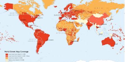 홍콩에 위치하는 세계 지도